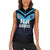 Custom Fiji Kaiviti Rugby Women Sleeveless Polo Shirt Fiji Tapa Pattern