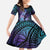 Hawaii Makahiki Turtle Family Matching Off Shoulder Maxi Dress and Hawaiian Shirt Spiral Polynesian Tattoo