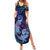 Hawaii Makahiki Turtle Family Matching Summer Maxi Dress and Hawaiian Shirt Spiral Polynesian Tattoo