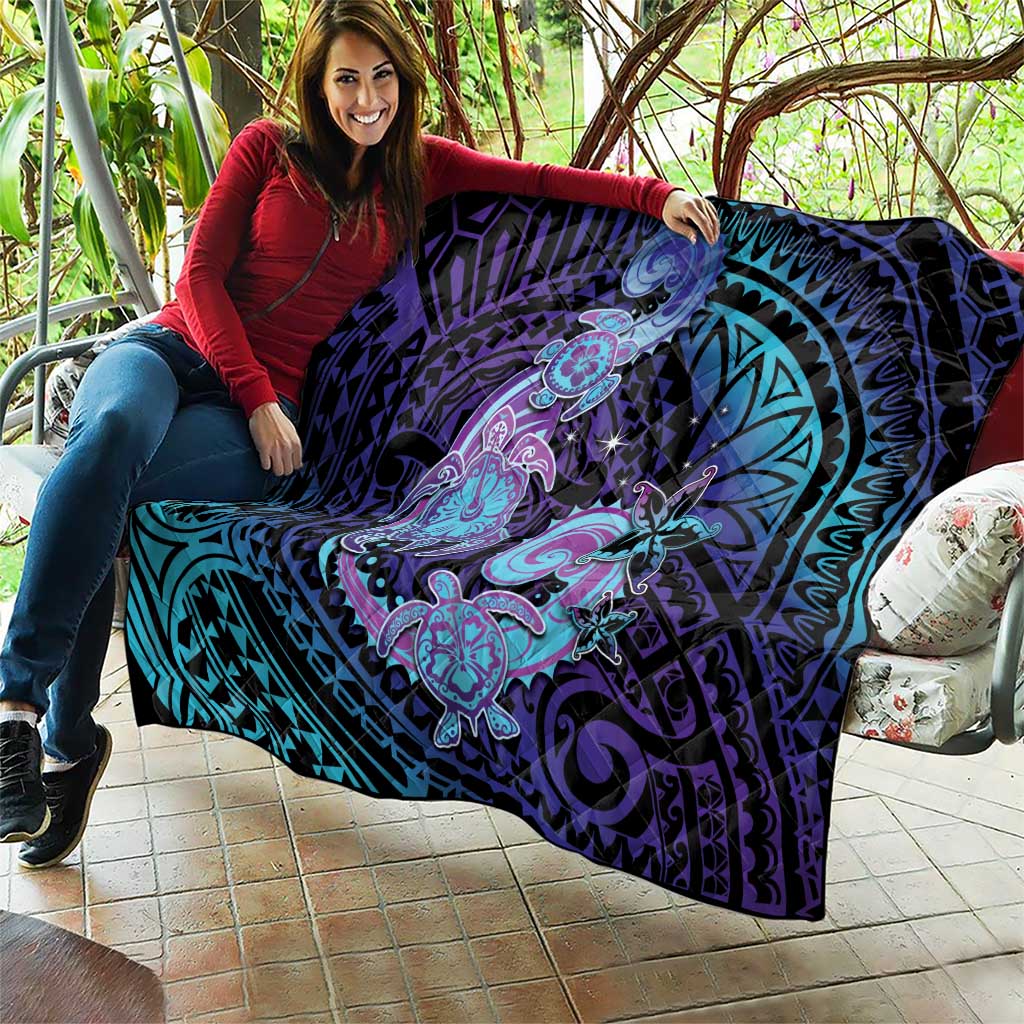 Hawaii Makahiki Turtle Quilt Spiral Polynesian Tattoo LT05 - Polynesian Pride