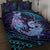 Hawaii Makahiki Turtle Quilt Bed Set Spiral Polynesian Tattoo