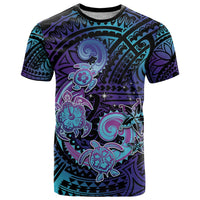 Hawaii Makahiki Turtle T Shirt Spiral Polynesian Tattoo LT05 Purple - Polynesian Pride