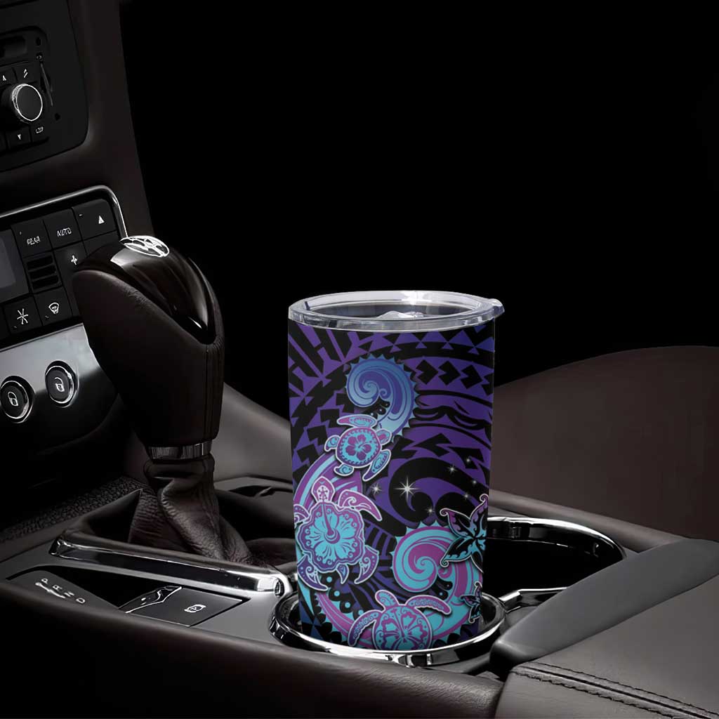 Hawaii Makahiki Turtle Tumbler Cup Spiral Polynesian Tattoo LT05 - Polynesian Pride