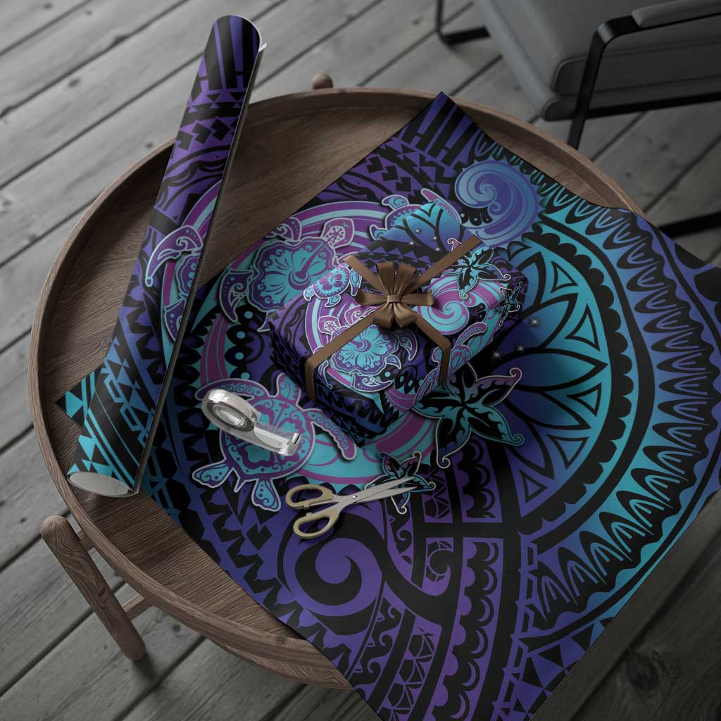 Hawaii Makahiki Turtle Wrapping Paper Spiral Polynesian Tattoo LT05 - Polynesian Pride