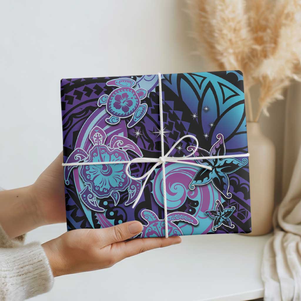 Hawaii Makahiki Turtle Wrapping Paper Spiral Polynesian Tattoo LT05 - Polynesian Pride
