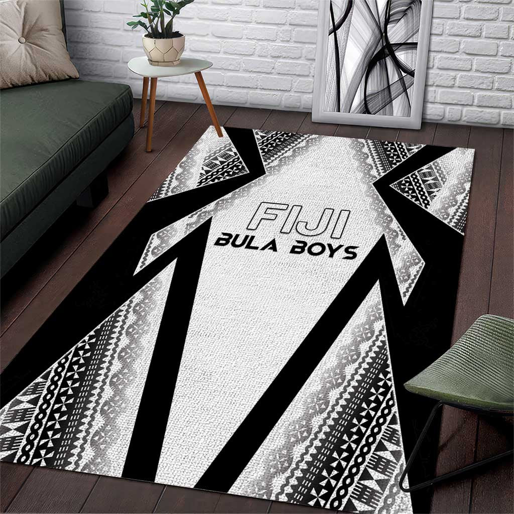 Bula Fiji Football Area Rug Go Champions LT05 White - Polynesian Pride