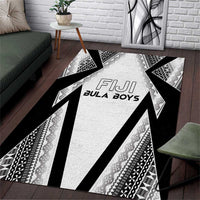 Bula Fiji Football Area Rug Go Champions LT05 White - Polynesian Pride