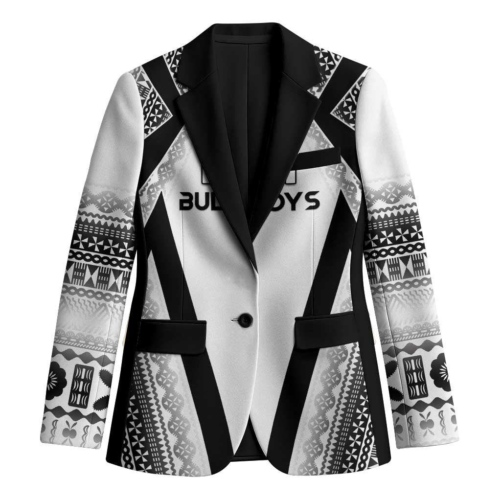 Custom Bula Fiji Football Blazer Go Champions LT05 Unisex White - Polynesian Pride