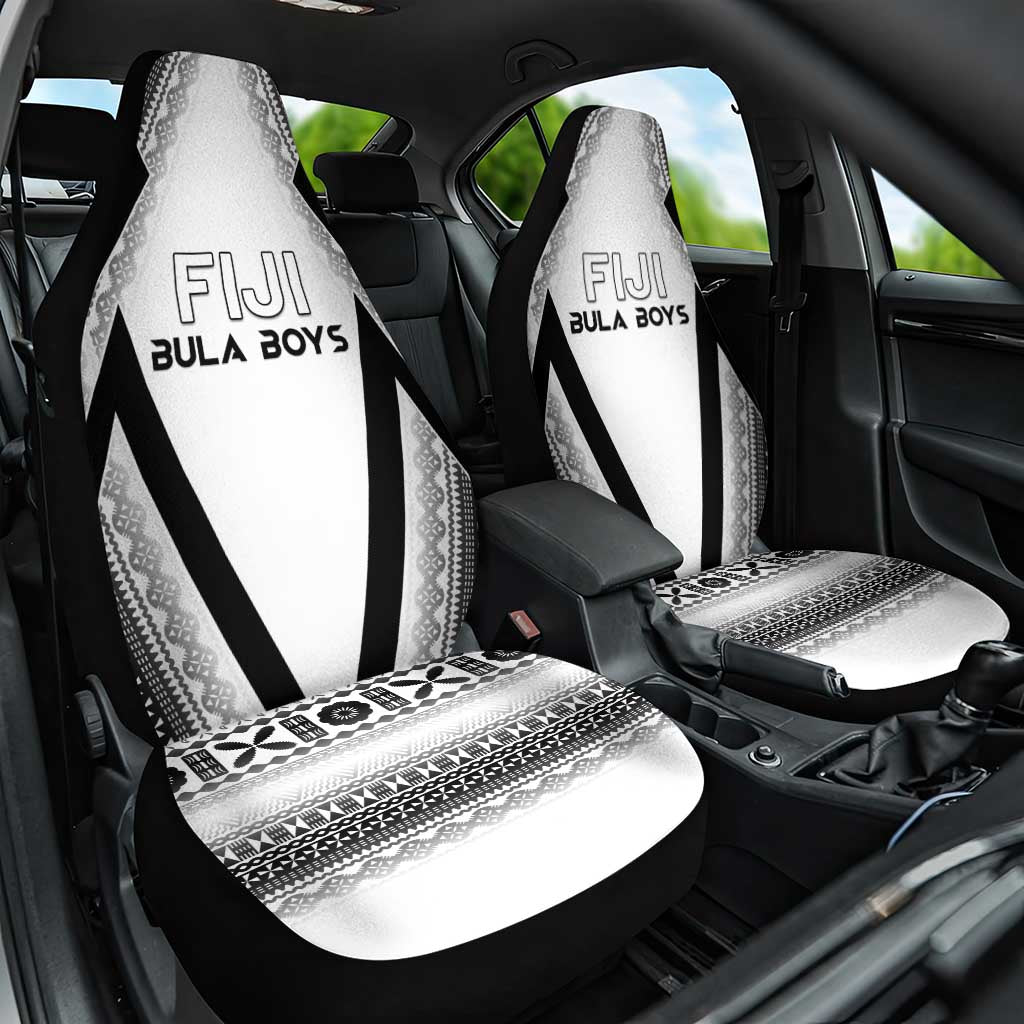 Bula Fiji Football Car Seat Cover Go Champions LT05 One Size White - Polynesian Pride