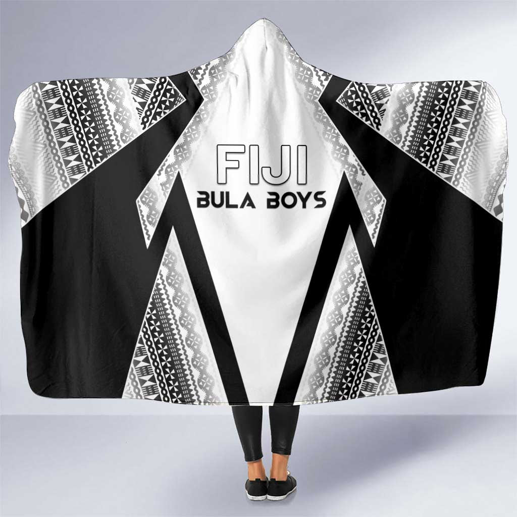 Bula Fiji Football Hooded Blanket Go Champions LT05 One Size White - Polynesian Pride
