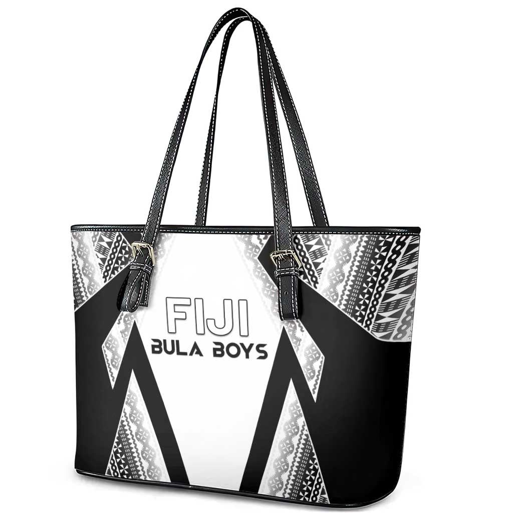 Bula Fiji Football Leather Tote Bag Go Champions LT05 - Polynesian Pride