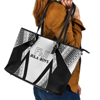 Bula Fiji Football Leather Tote Bag Go Champions LT05 - Polynesian Pride