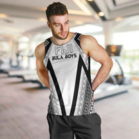 Custom Bula Fiji Football Men Tank Top Go Champions LT05 White - Polynesian Pride