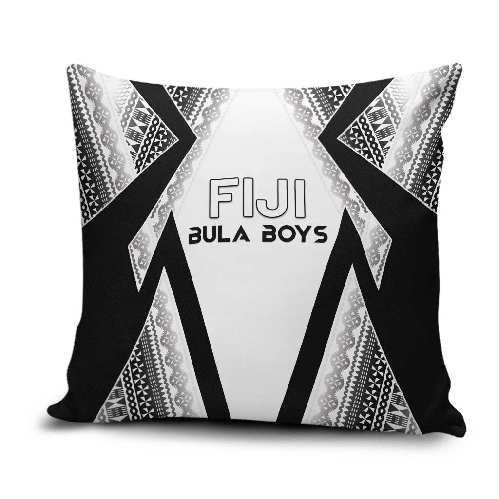 Bula Fiji Football Pillow Cover Go Champions LT05 White - Polynesian Pride