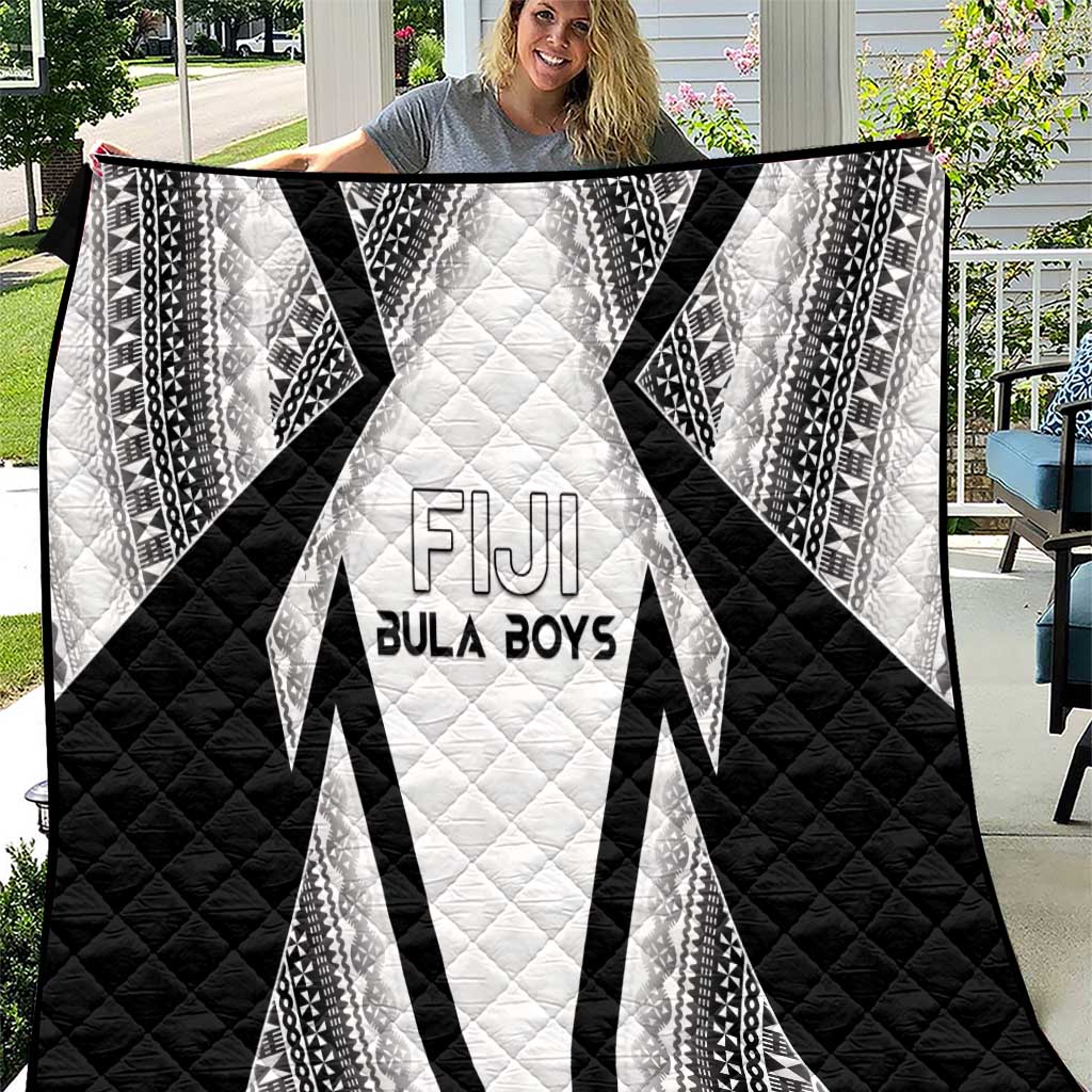 Bula Fiji Football Quilt Go Champions LT05 White - Polynesian Pride