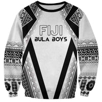 Custom Bula Fiji Football Sweatshirt Go Champions LT05 Unisex White - Polynesian Pride