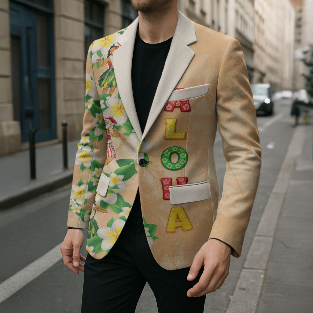 Aloha Hawaii Chilly Christmas Blazer Tropical Vibes