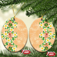 Aloha Hawaii Chilly Christmas Ceramic Ornament Tropical Vibes