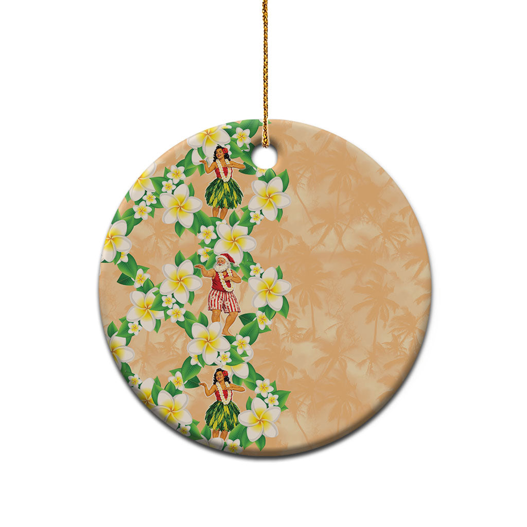 Aloha Hawaii Chilly Christmas Ceramic Ornament Tropical Vibes