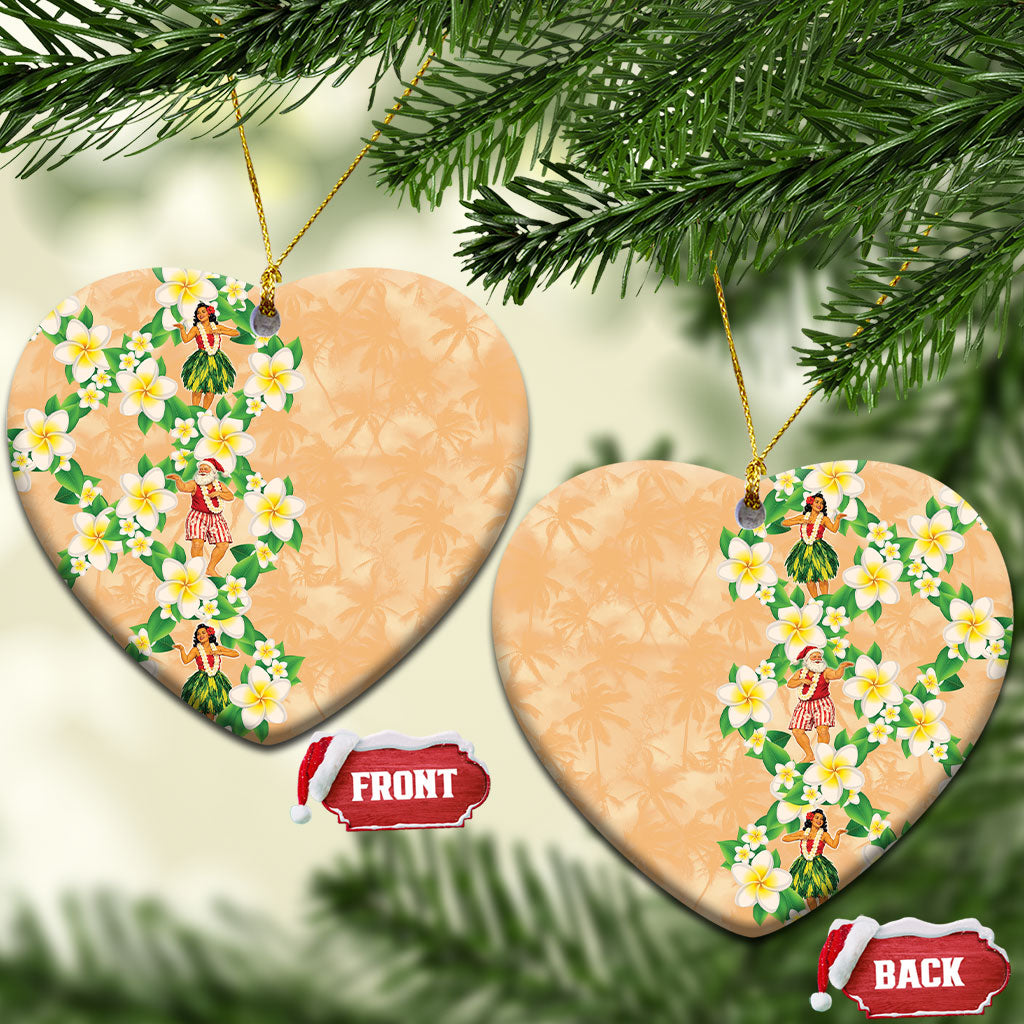 Aloha Hawaii Chilly Christmas Ceramic Ornament Tropical Vibes