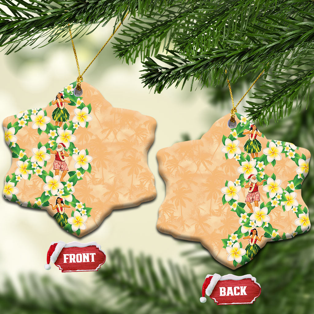 Aloha Hawaii Chilly Christmas Ceramic Ornament Tropical Vibes