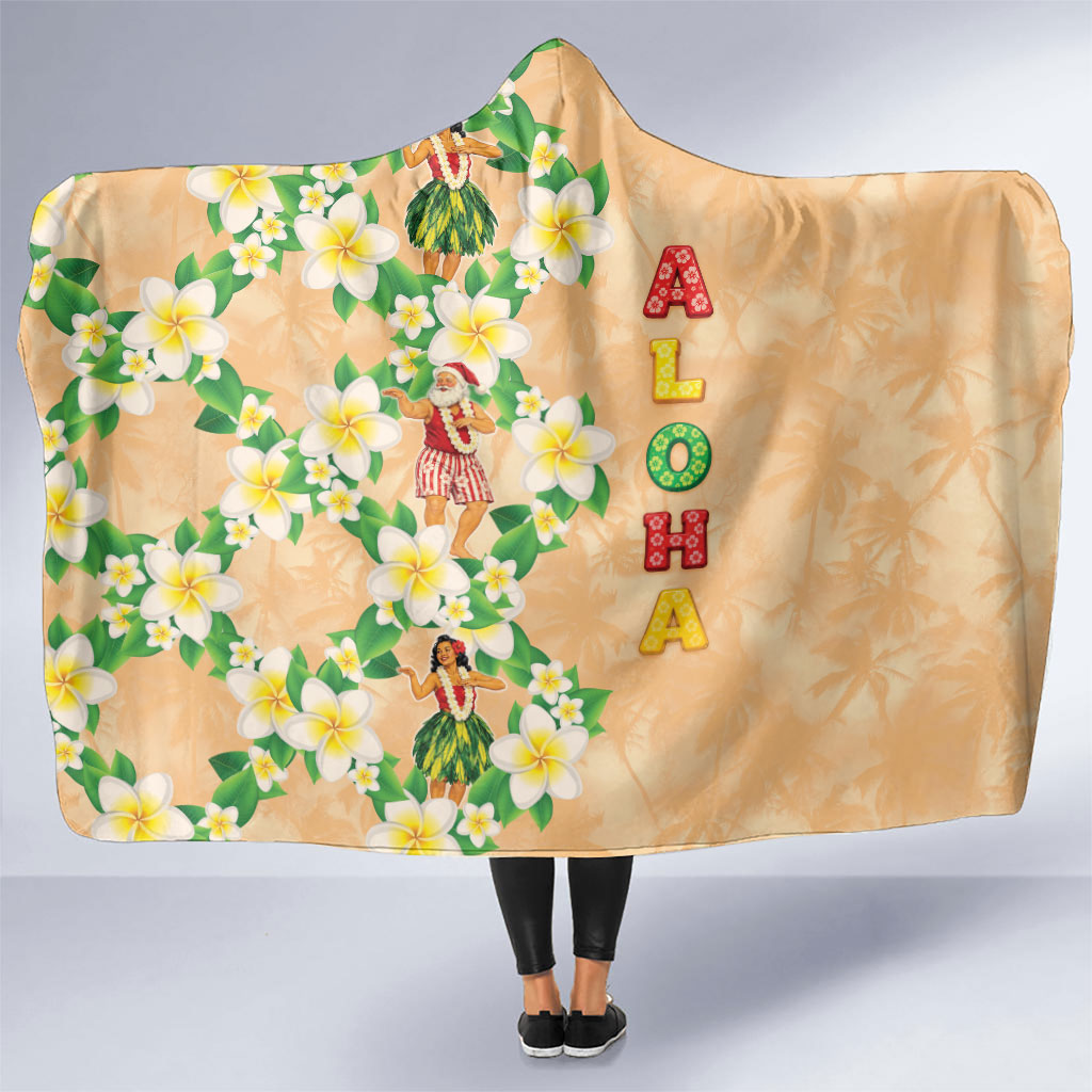 Aloha Hawaii Chilly Christmas Hooded Blanket Tropical Vibes LT05 One Size Beige - Polynesian Pride