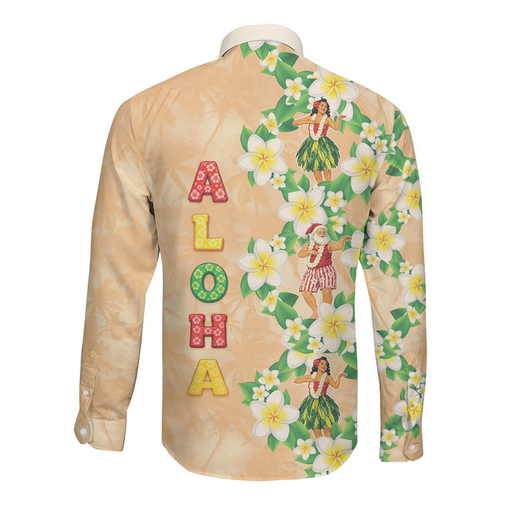 Aloha Hawaii Chilly Christmas Long Sleeve Button Shirt Tropical Vibes LT05 - Polynesian Pride