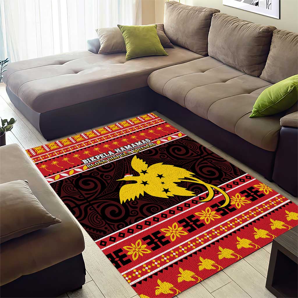 Papua New Guinea Christmas Area Rug Santa Raggiana LT05 - Polynesian Pride