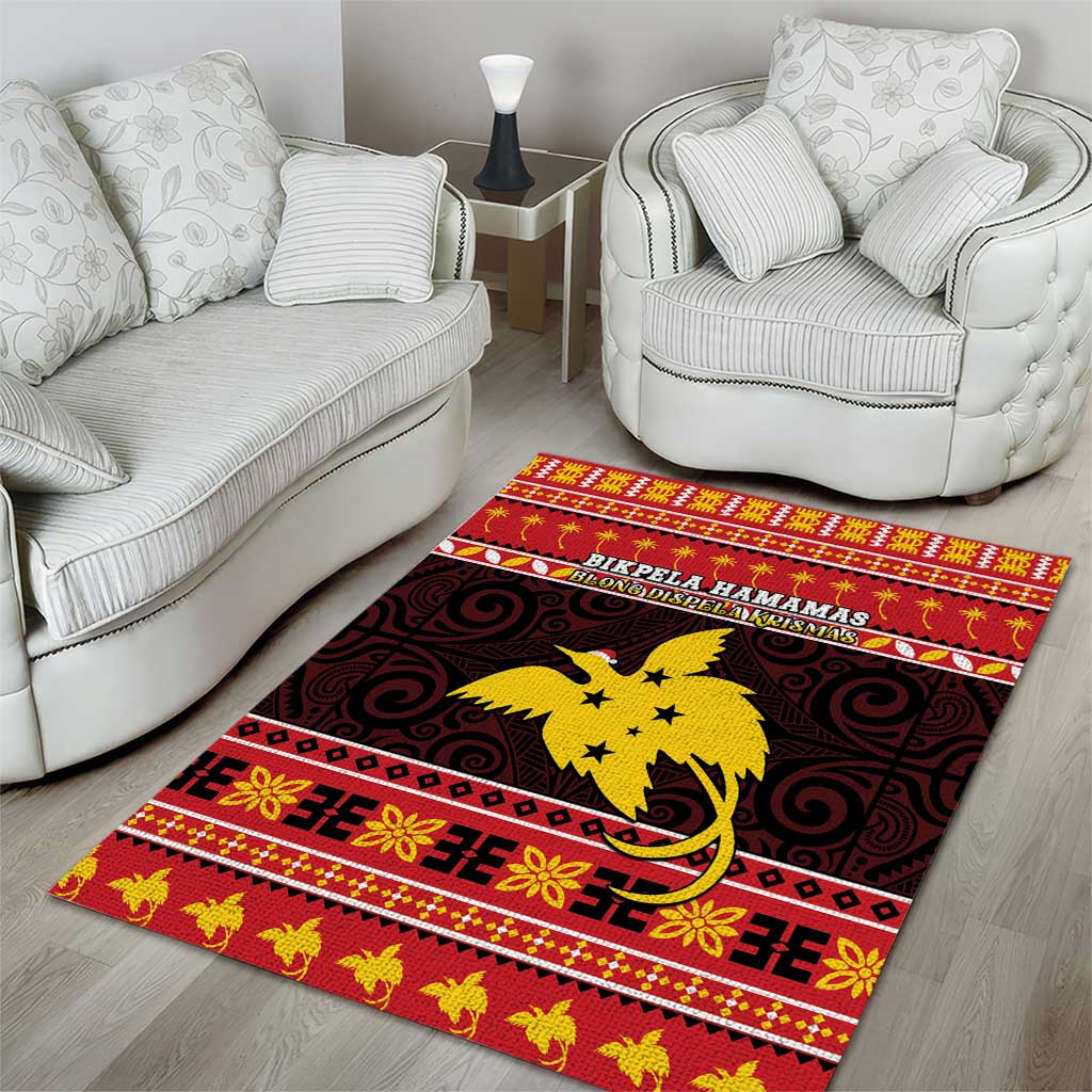 Papua New Guinea Christmas Area Rug Santa Raggiana LT05 - Polynesian Pride