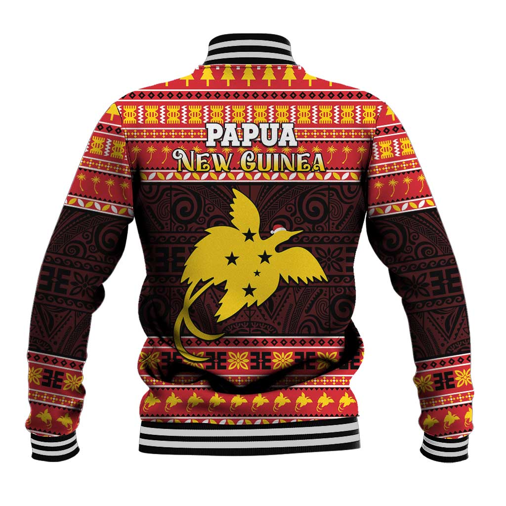 Papua New Guinea Christmas Baseball Jacket Santa Raggiana LT05 - Polynesian Pride