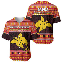 Papua New Guinea Christmas Baseball Jersey Santa Raggiana LT05 - Polynesian Pride