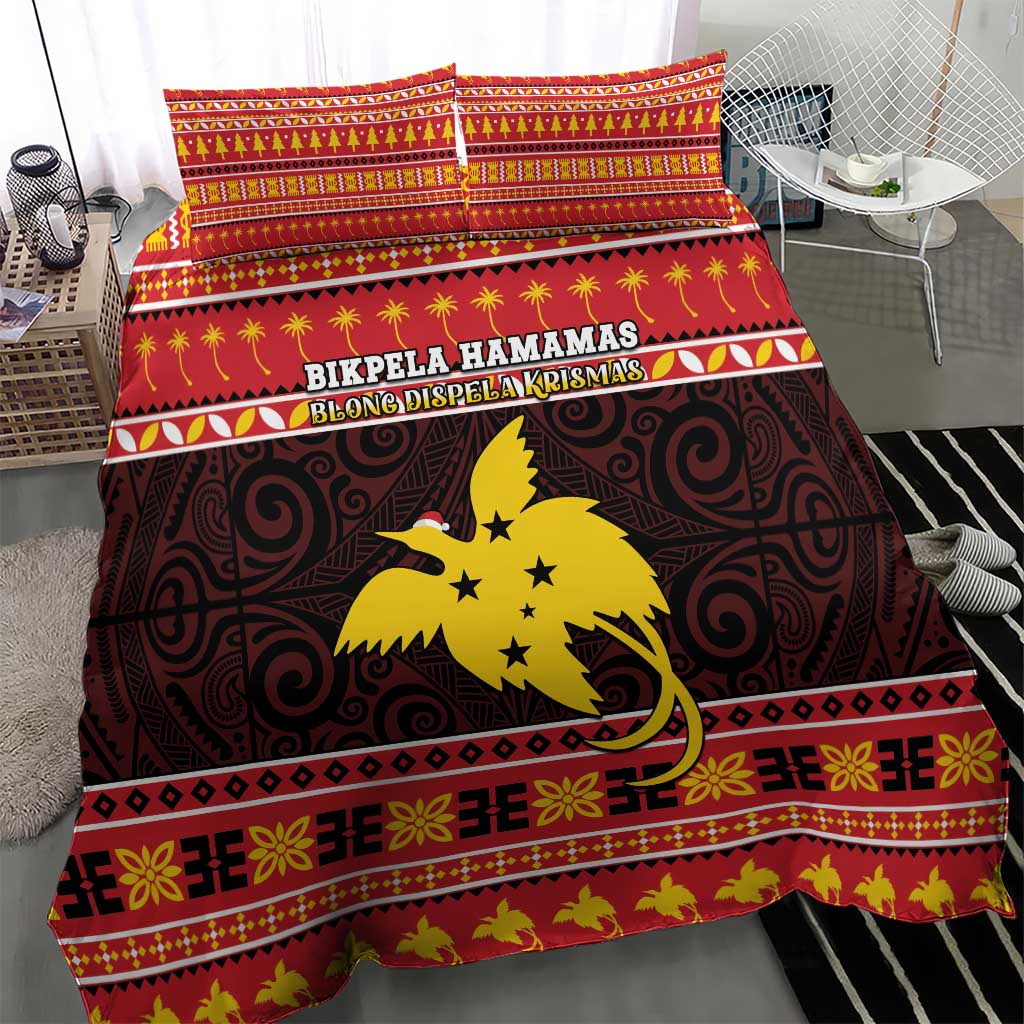 Papua New Guinea Christmas Bedding Set Santa Raggiana LT05 - Polynesian Pride