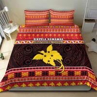 Papua New Guinea Christmas Bedding Set Santa Raggiana LT05 - Polynesian Pride