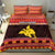 Papua New Guinea Christmas Bedding Set Santa Raggiana