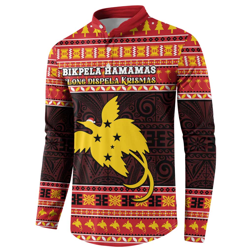 Papua New Guinea Christmas Button Sweatshirt Santa Raggiana LT05 - Polynesian Pride