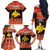 Papua New Guinea Christmas Family Matching Off The Shoulder Long Sleeve Dress and Hawaiian Shirt Santa Raggiana