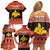 Papua New Guinea Christmas Family Matching Off Shoulder Short Dress and Hawaiian Shirt Santa Raggiana