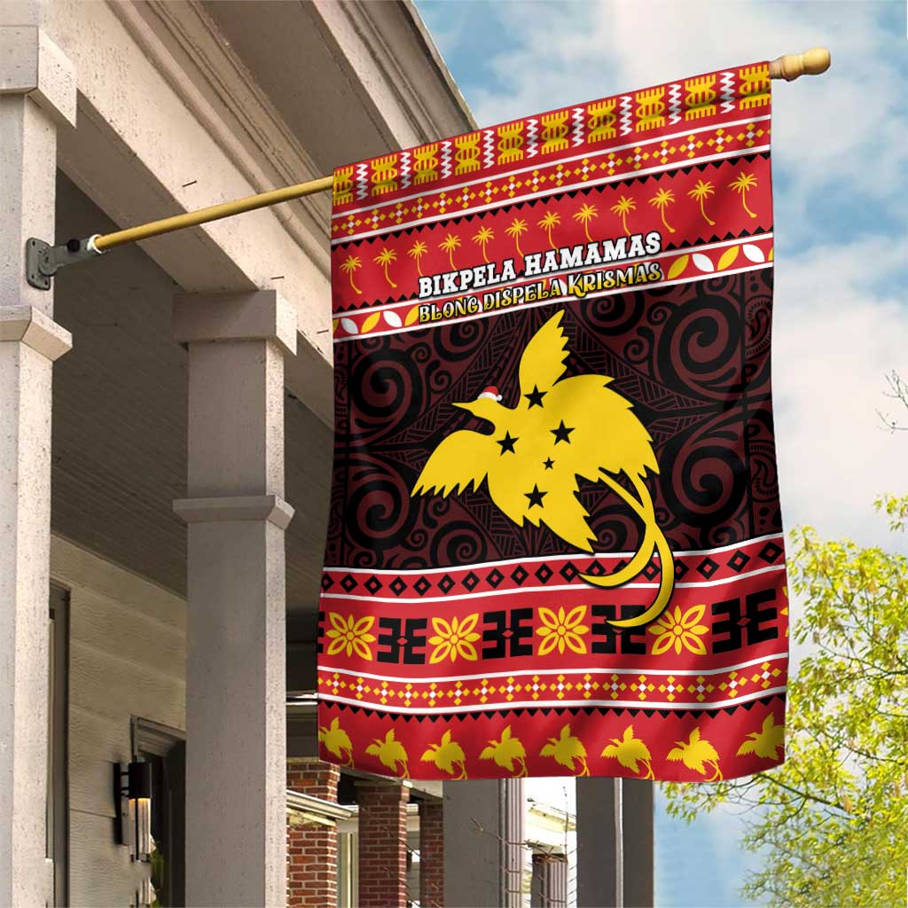 Papua New Guinea Christmas Garden Flag Santa Raggiana LT05 House Flag Red - Polynesian Pride