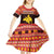 Papua New Guinea Christmas Kid Short Sleeve Dress Santa Raggiana