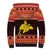 Papua New Guinea Christmas Sherpa Hoodie Santa Raggiana