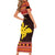 Papua New Guinea Christmas Short Sleeve Bodycon Dress Santa Raggiana