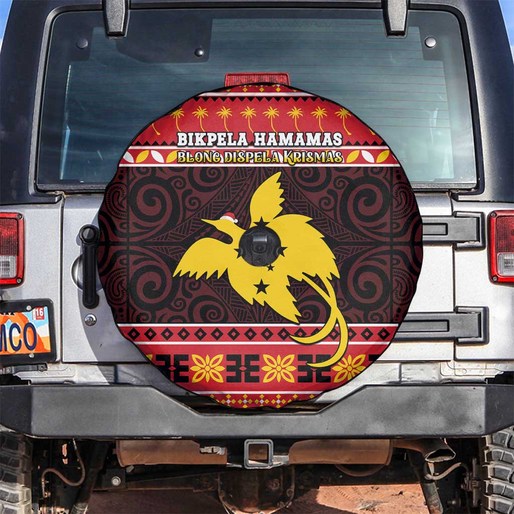 Papua New Guinea Christmas Spare Tire Cover Santa Raggiana