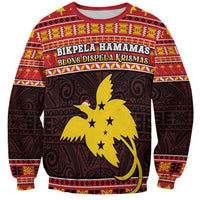Papua New Guinea Christmas Sweatshirt Santa Raggiana LT05 Unisex Red - Polynesian Pride