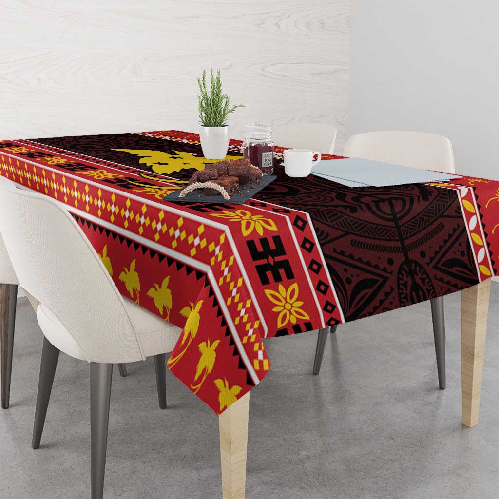 Papua New Guinea Christmas Tablecloth Santa Raggiana LT05 - Polynesian Pride