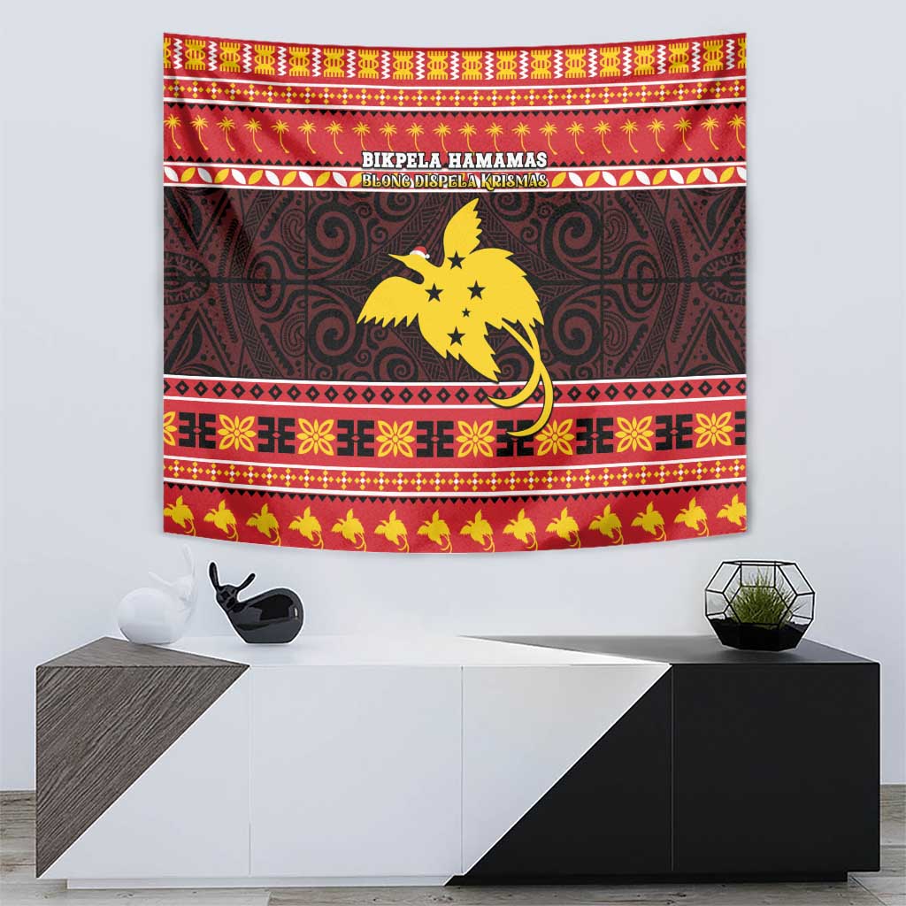 Papua New Guinea Christmas Tapestry Santa Raggiana LT05 - Polynesian Pride