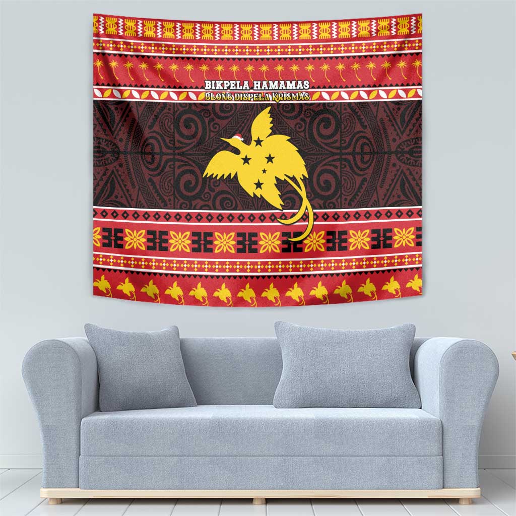Papua New Guinea Christmas Tapestry Santa Raggiana LT05 - Polynesian Pride