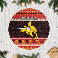 Papua New Guinea Christmas Tree Skirt Santa Raggiana LT05 Casual Red - Polynesian Pride