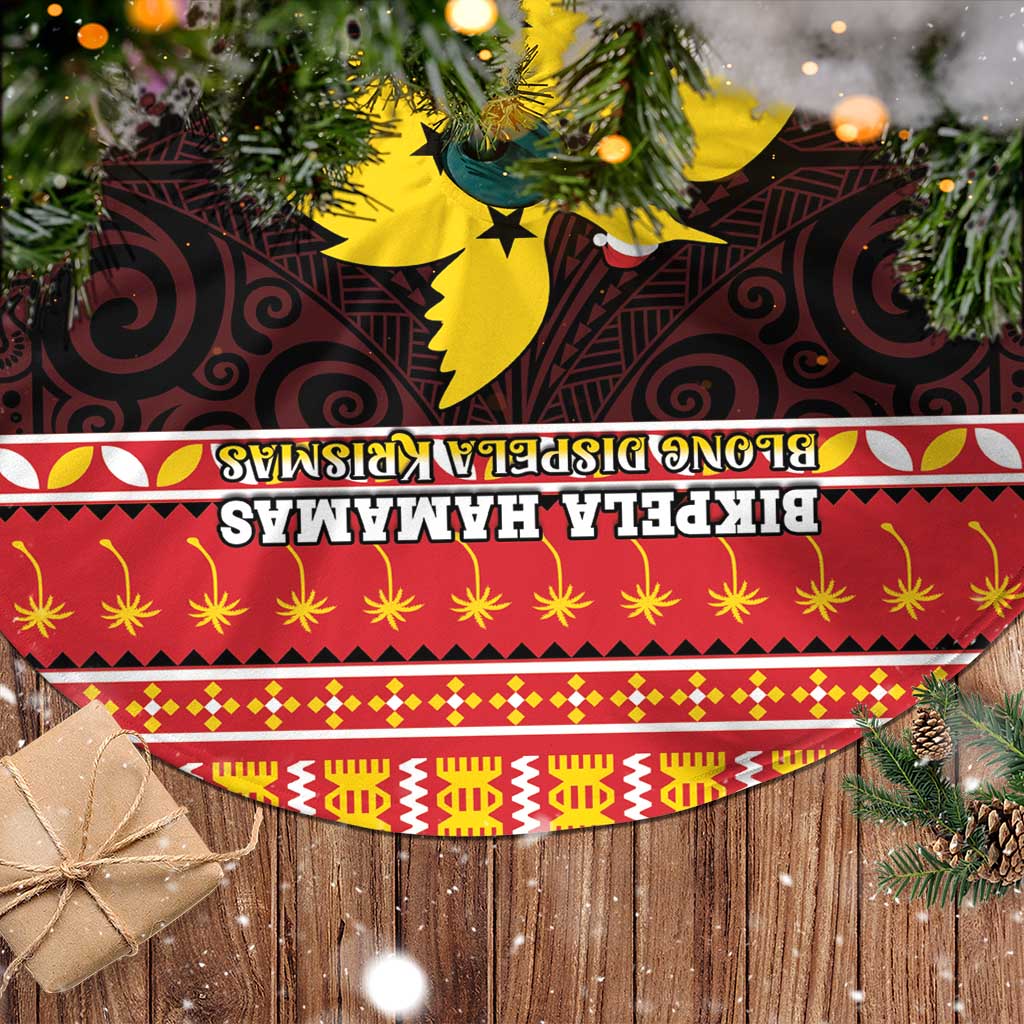 Papua New Guinea Christmas Tree Skirt Santa Raggiana LT05 - Polynesian Pride