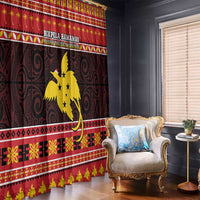 Papua New Guinea Christmas Window Curtain Santa Raggiana LT05 - Polynesian Pride