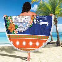 Marshall Islands Christmas Beach Blanket Marshallese Seal Meddi Kirijmoj LT05 - Polynesian Pride